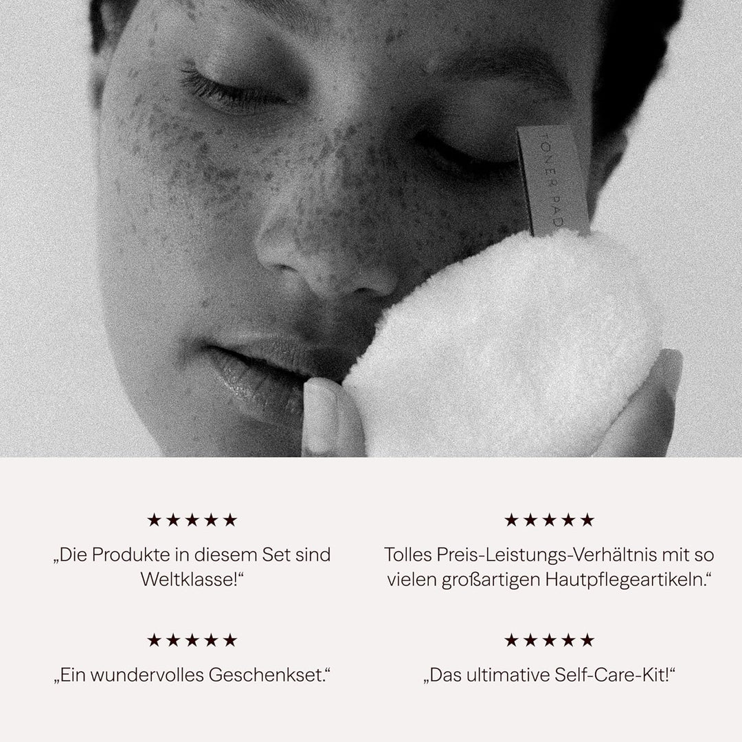 Waschies 7-tlg. Geschenkset by fraubeauty – Geschekbox mit Abschminkpads, Mini-Augenpads & Gesichtst