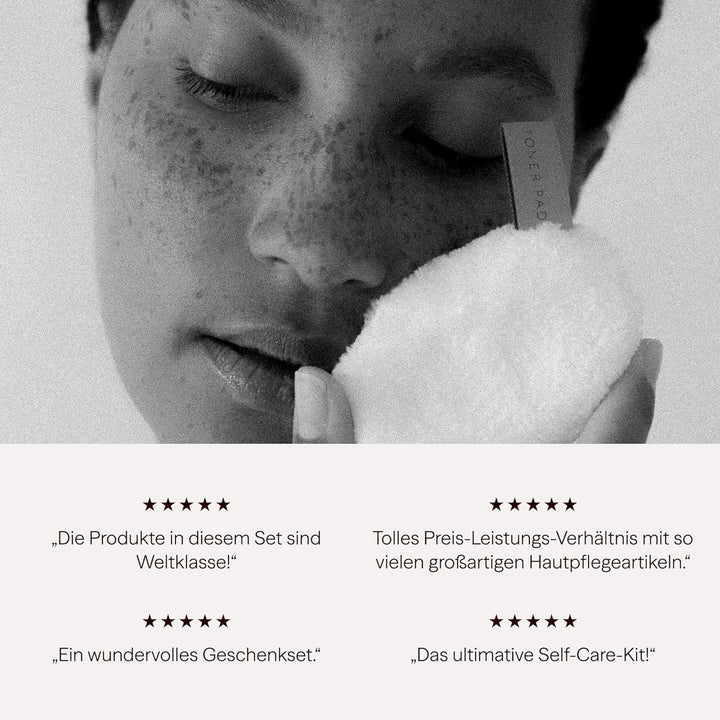 Waschies 7-tlg. Geschenkset by fraubeauty – Geschekbox mit Abschminkpads, Mini-Augenpads & Gesichtst
