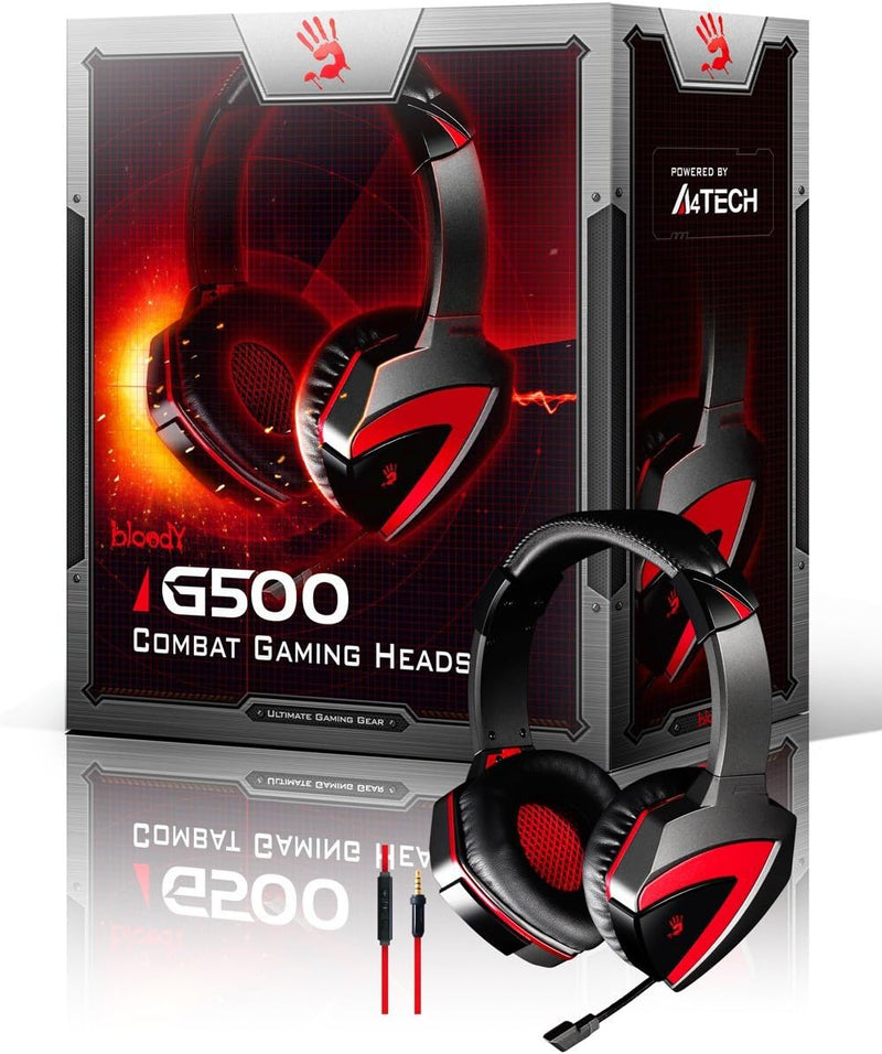 A4Tech G500 A4 Kopfhörer mit Mikrofon Gaming-headset rot-schwarz 3,5-mm-Klinkenstecker (1/8 Zoll)