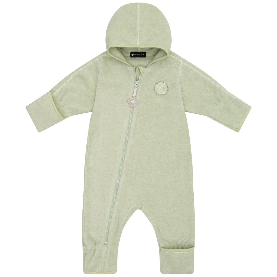 Höhenhorn Ibex Baby Fleece Overall Winter Herbst Strampler Kleinkind mit Kapuze, Grün