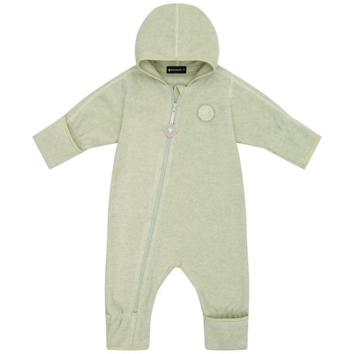 Höhenhorn Ibex Baby Fleece Overall Winter Herbst Strampler Kleinkind mit Kapuze, Grün