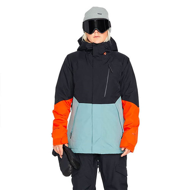 Volcom Damen Aris Ins Gore Jacket Jacke XS Grün Asche, XS Grün Asche