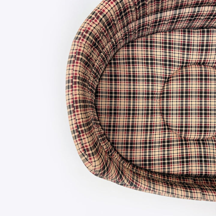 Danish Design Classic Check Abnehmbare Matratze Klettverschluss Traditionelles Bett für Hunde/Welpen