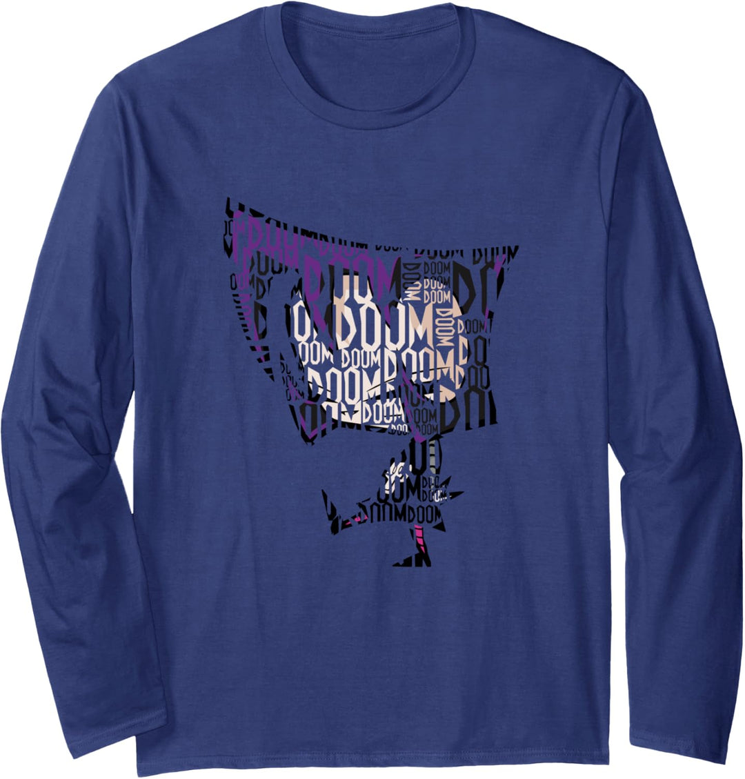 Invader Zim Gaz Doom Text Fill Langarmshirt