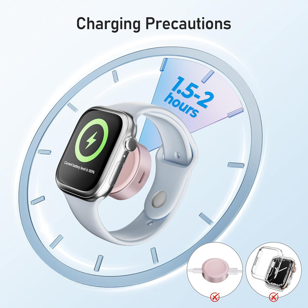 Elebase für Apple Watch SE 3 Ladegerät,Magnetisches Ladeadapter,Tragbarer Drahtloser iWatch Ladegerä