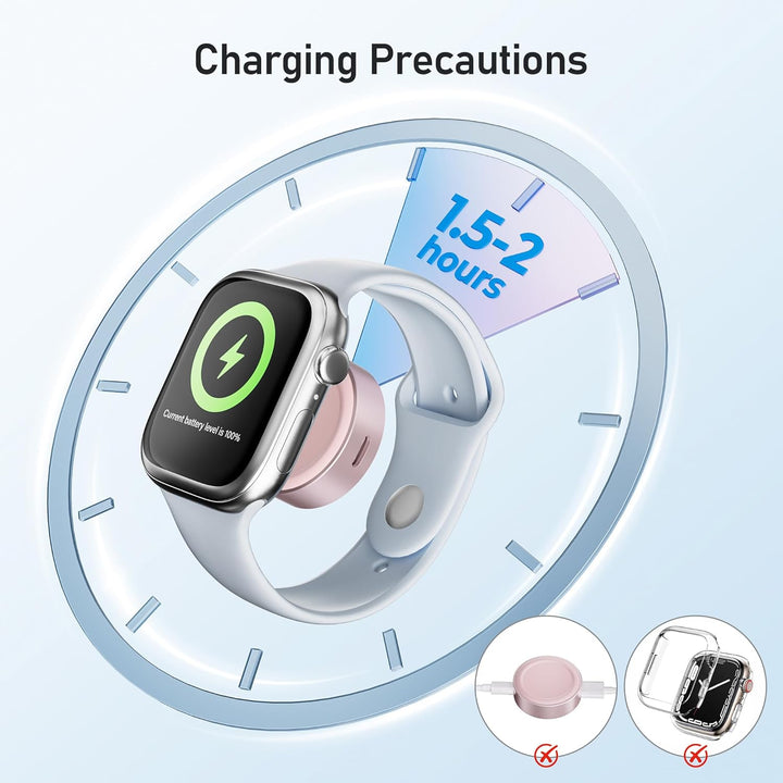 Elebase für Apple Watch SE 3 Ladegerät,Magnetisches Ladeadapter,Tragbarer Drahtloser iWatch Ladegerä
