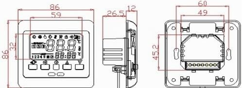 SM-PC®, Raumthermostat Thermostat programmierbar Digital #798