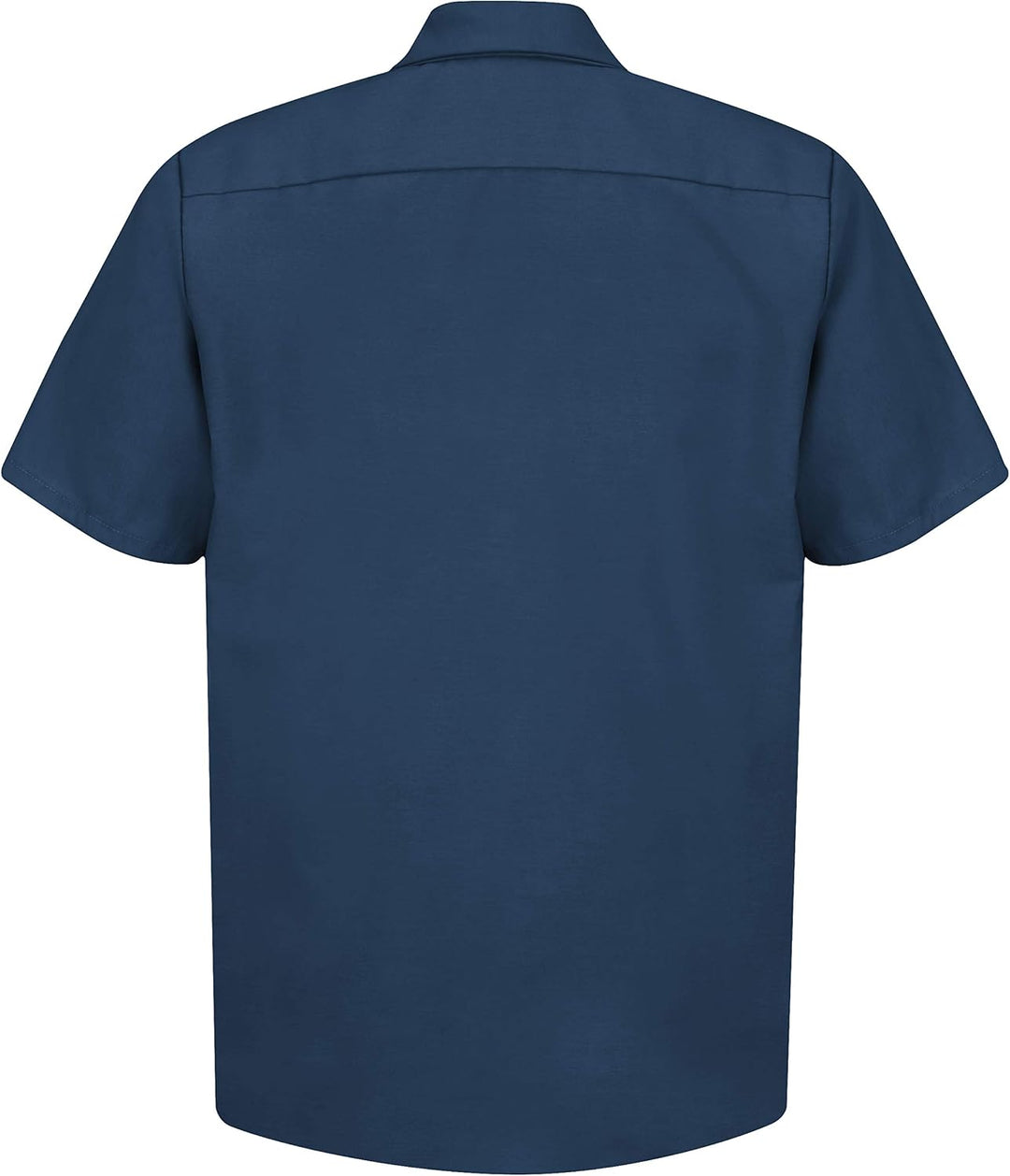 Red Kap Herren Gestreift Industrie Arbeitshemd mit Bleistift Stall Regular Fit Kurzarm XL Navy, XL N