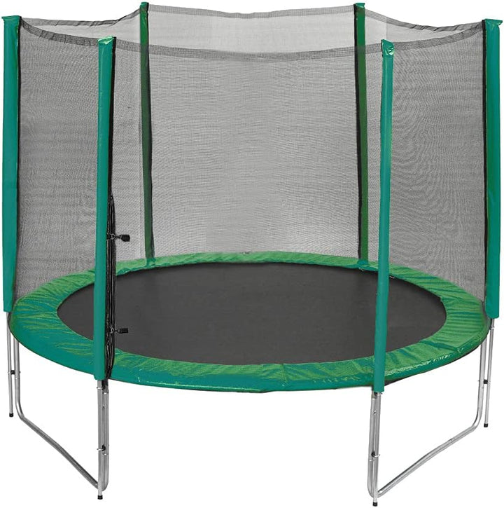 Trampolin Sicherheitsnetz Ersatznetz (für Trampolingestell 305cm mit 6 Stangen, Schwarz/Grün) 305 /