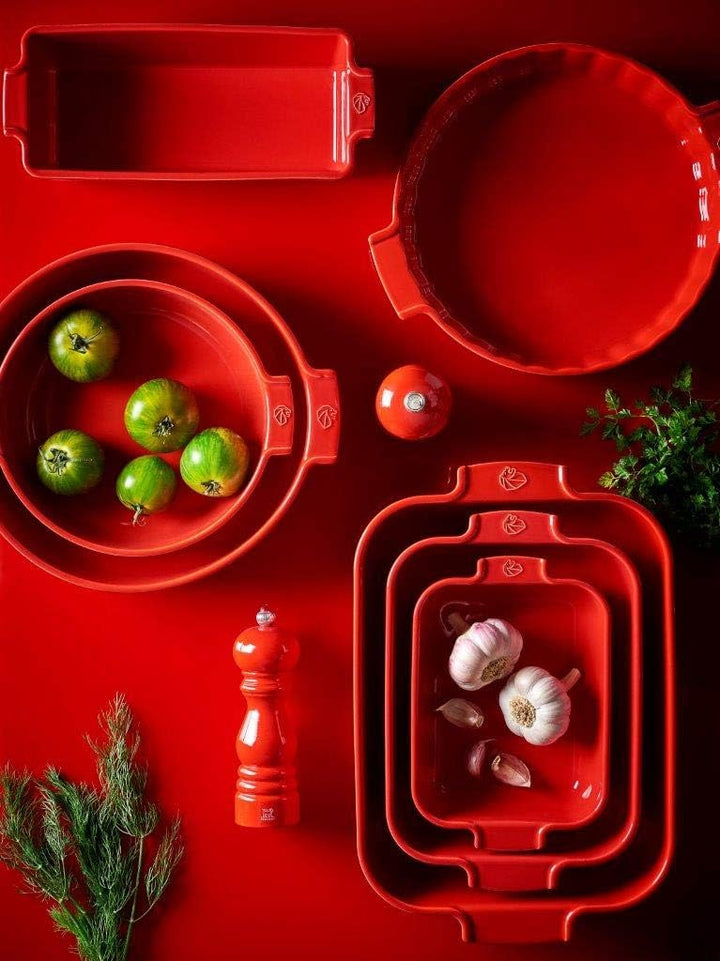 Peugeot 60350 Appolia Tarteform, Keramik, rot Rot 28 cm, Rot 28 cm