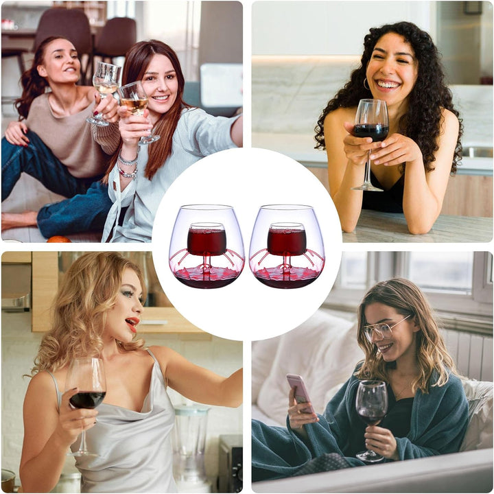 Brunnenbelüfter-Set, Belüften von Weingläsern | Belüften von Glaszubehör,Weingläser-Dekanter mit fla