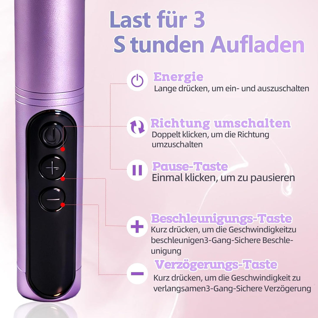 Nagelfräser Kabellos Tragbar 800mAh Elektrische Nagelfeile Professionell 12-IN-1 4-6 Stunden Arbeits