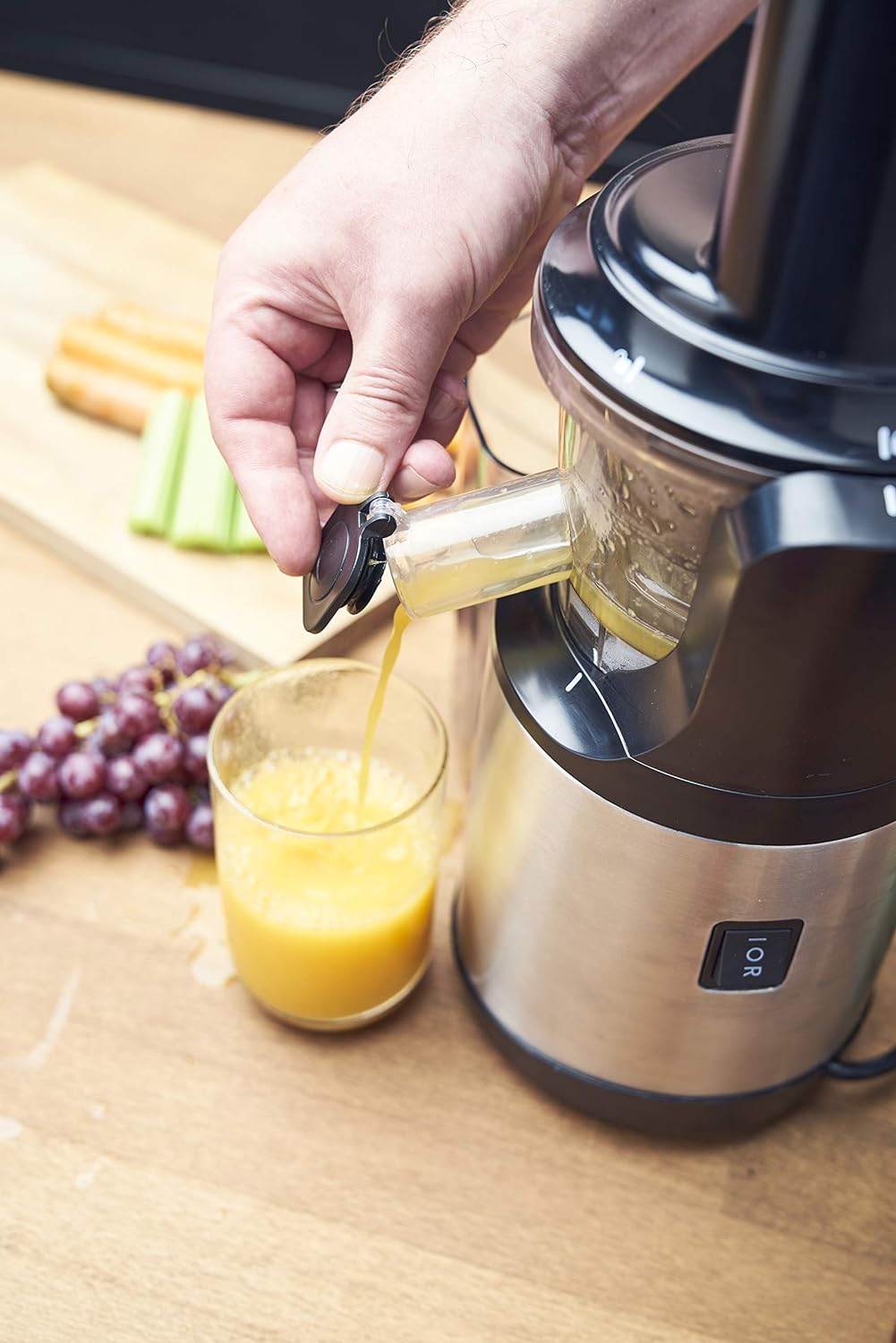 GASTROBACK Slow Juicer Advanced Vital, Schwarz, Silber
