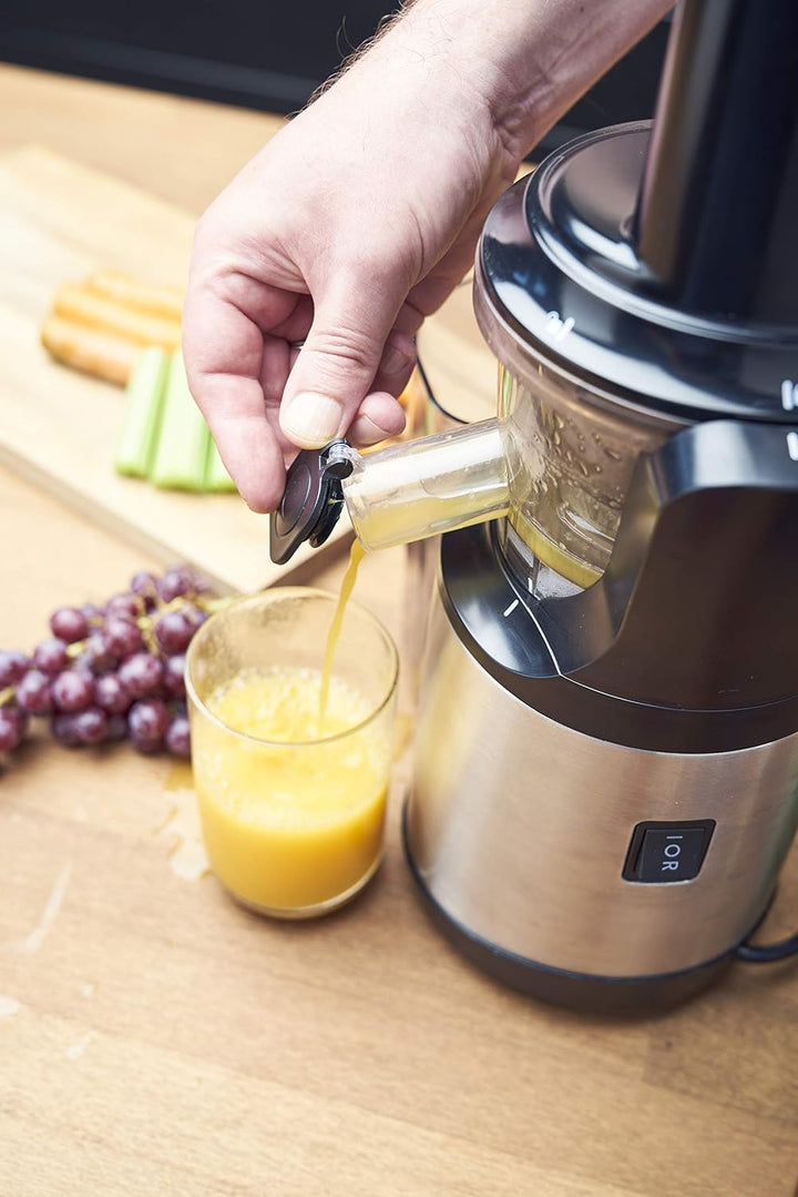 GASTROBACK Slow Juicer Advanced Vital, Schwarz, Silber