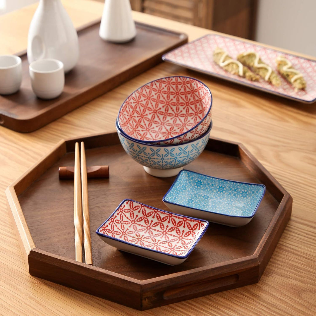 Geschirr sushi Set, vancasso MACARON japanische Ess Service aus Porzellan, 8-teilig Geschirr-Set für
