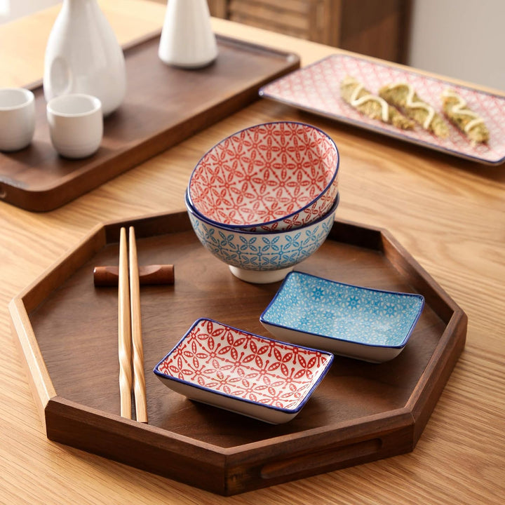 Geschirr sushi Set, vancasso MACARON japanische Ess Service aus Porzellan, 8-teilig Geschirr-Set für