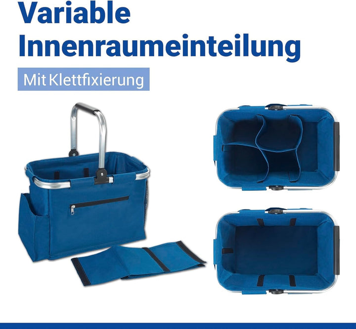 Universal Outdoor Korb, faltbarer Transportkorb für Garten, Haushalt und Freizeit, variable Innenein