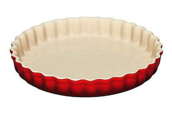 Le Creuset Tarte-Form, Ø 28 cm, Steinzeug, Kirschrot 28 cm Kirschrot, 28 cm Kirschrot