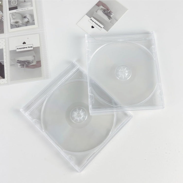 GOMETY 15 Stück CD Hüllen Transparent, DVD Leerhüllen zum Abhefte Kunststoff Slim Jewel Case, CD/DVD