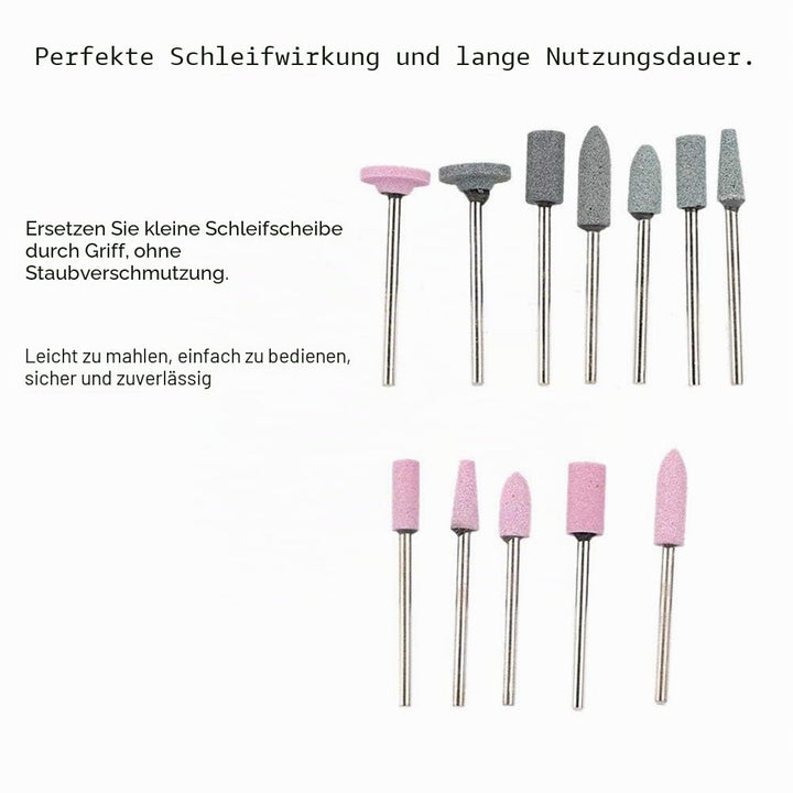 100Pcs Schleifkörper Schleifkopf, Nagelfräser Bits, Berufsnagel Bohrer Stellten Maniküre Pediküre Na