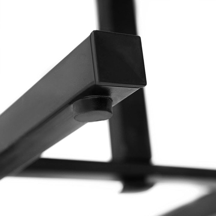 Relaxdays Futterstation Hund, 0,8l Edelstahlnäpfe, Napfständer höhenverstellbar HBT 27 x 36 x 21,5cm