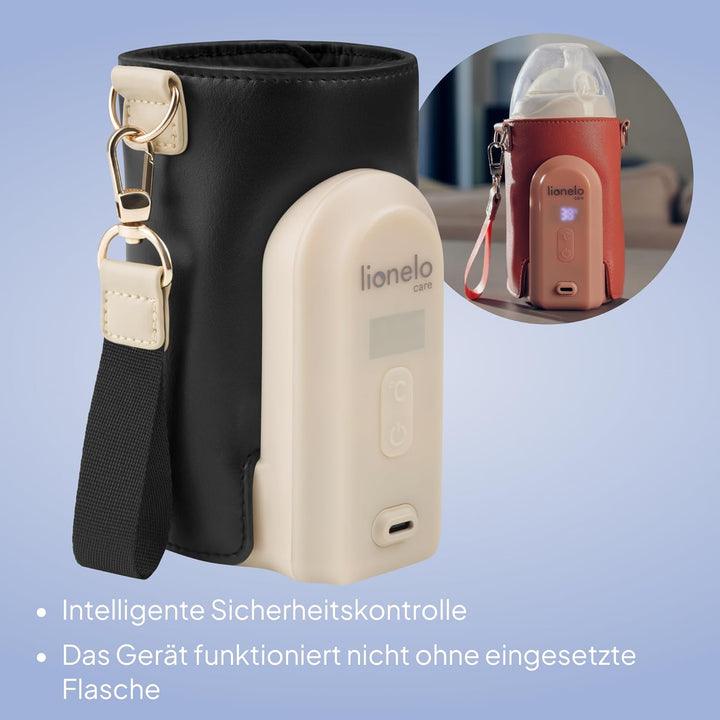 LIONELO Thermup Go Evo Tragbarer Babyflaschenwärmer, hält Flüssigkeiten warm, 5 Betriebstemperaturen