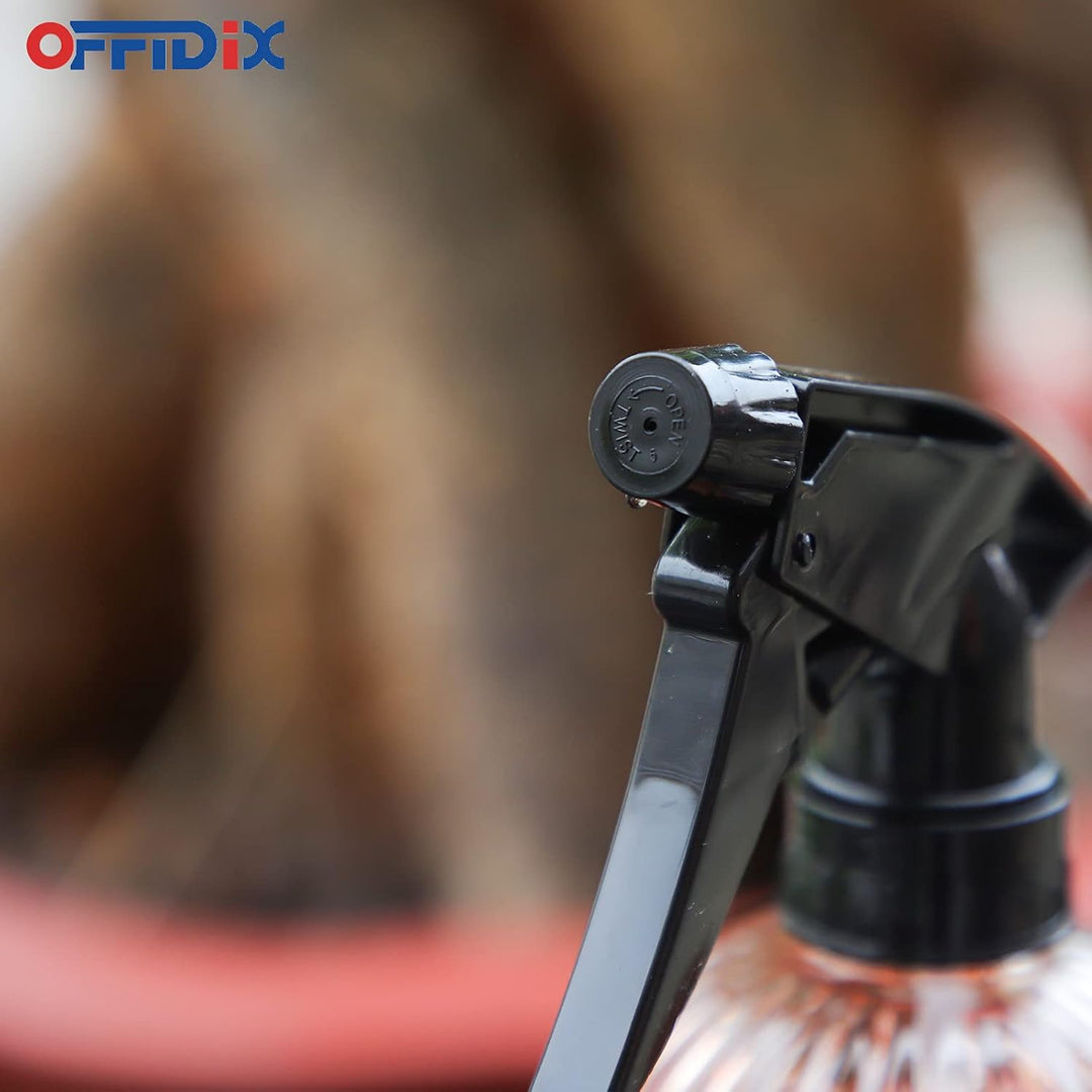 OFFIDIX Glassprühflasche, Handdruckanlage Mister 0.4L Wassersprüher Giesskanne mit Verstellbarer Düs
