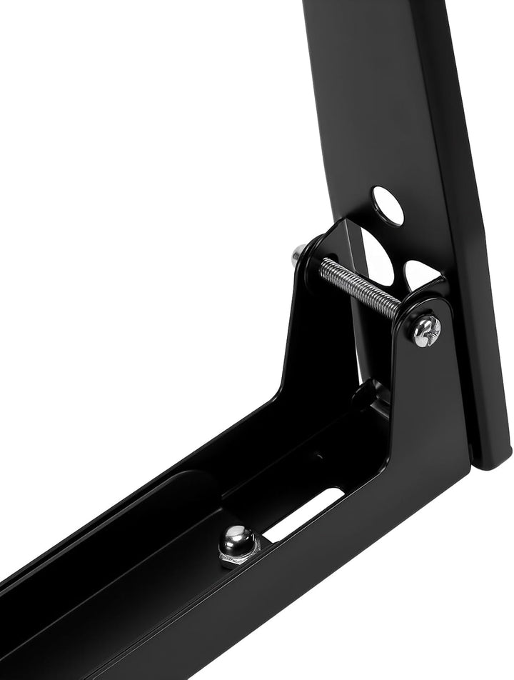 2 Paar Verstellbare Mikrowellenhalterung, 23,5-40cm Schwarz Wandhalterung Mikrowelle mit Ausdehnungs