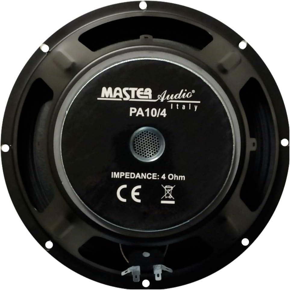 1 WOOFER MASTER AUDIO PA10/4 Lautsprecher 25,00 cm 250 mm 10" 300 watt rms und 600 watt max mit impe