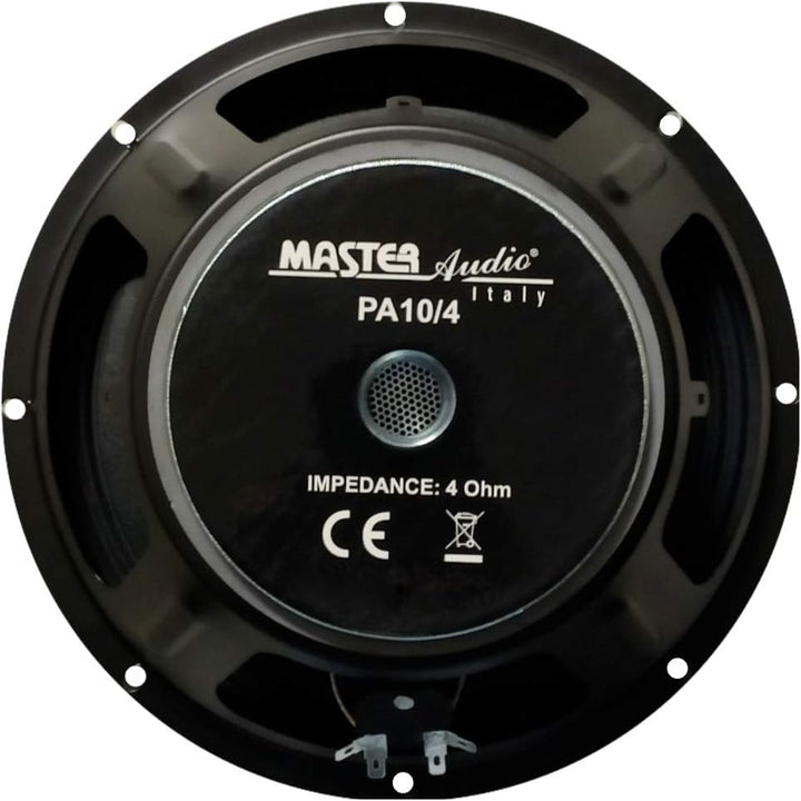 1 WOOFER MASTER AUDIO PA10/4 Lautsprecher 25,00 cm 250 mm 10" 300 watt rms und 600 watt max mit impe