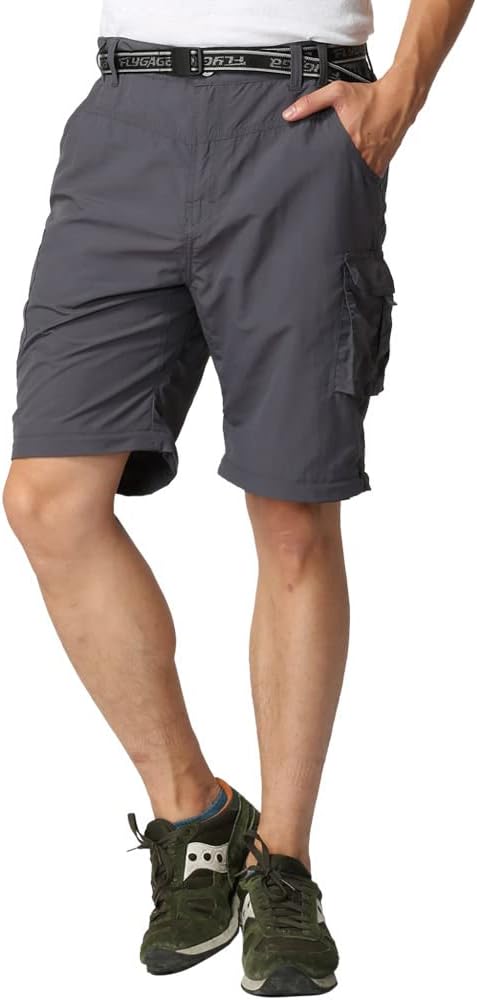 Herren Wanderhose Zip Off Leichte Atmungsaktiv Schnell Trockend Trekkinghose Abnehmbar Funktionshose