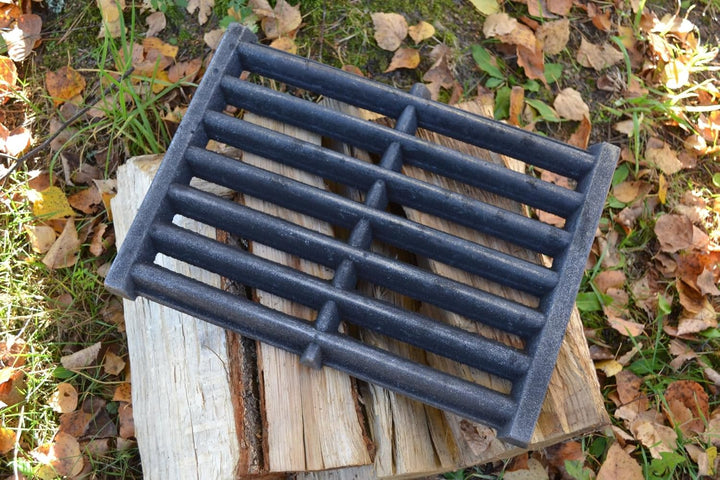 SEZAM 36 x 26 cm Gussrost Ofenrost Ascherost Gussrost verschiedene Durchmesser, Kaminrost passend Ka