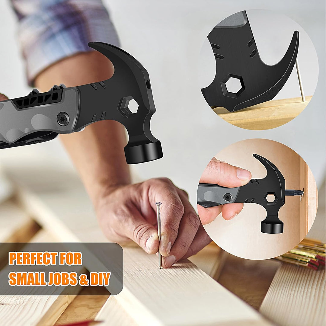 Camping Multitool – Geschenke für Männer &, Vater, Ehemann – 13-in-1 Multitool, Hammer, Flaschenöffn