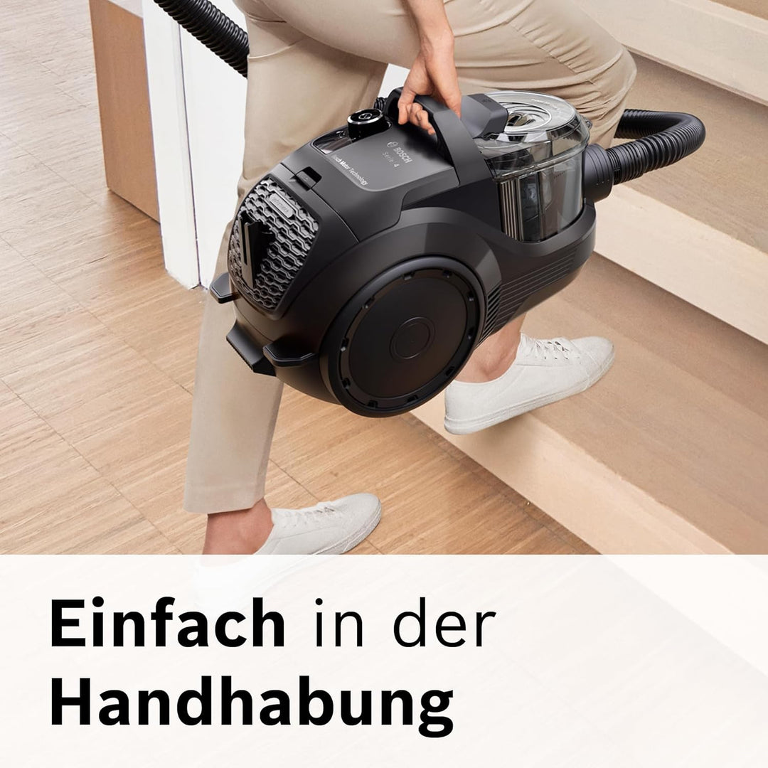 Bosch Staubsauger beutellos Serie 4 BGD21BA3T, Hygiene-Filter, 10 Jahre Motorgarantie, für Parkett,