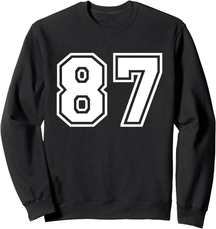 Team Jersey Nummer #87 Sportgeschenk Sweatshirt