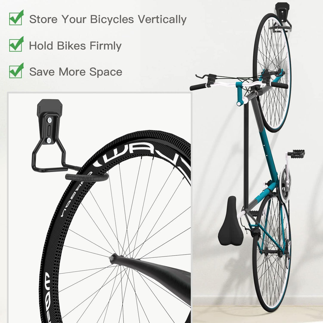 Housolution Fahrradhalterung, 4 Stück Fahrrad Wandhalterung L Förmig Fahrradaufhängung Platzsparend