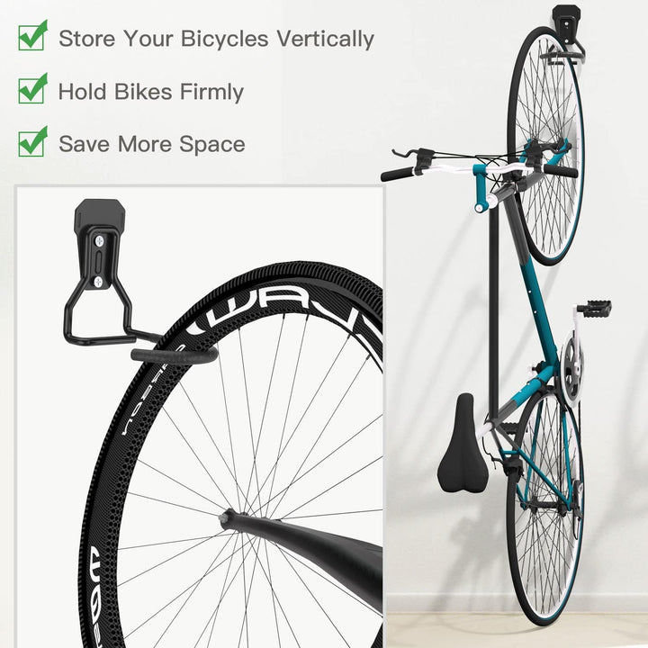 Housolution Fahrradhalterung, 4 Stück Fahrrad Wandhalterung L Förmig Fahrradaufhängung Platzsparend