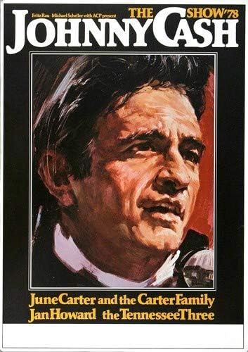 Johnny Cash - The Show, 1978 » Konzertplakat/Premium Poster | Live Konzert Veranstaltung | DIN A1 «