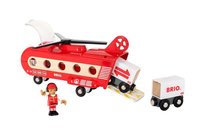 BRIO World 33886 - Eisenbahn-Transporthubschrauber