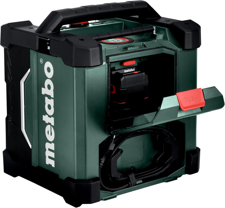 Metabo Akku-Baustellenradio RC 12-18 32W BT DAB+, 18 V, mit Bluetooth und AUX, Schutzklasse IP 54, R