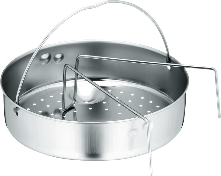WMF Perfect Schnellkochtopf Induktion 4,5l, Dampfkochtopf & Schnellkochtopf-Zubehör Set 2-teilig, Ei