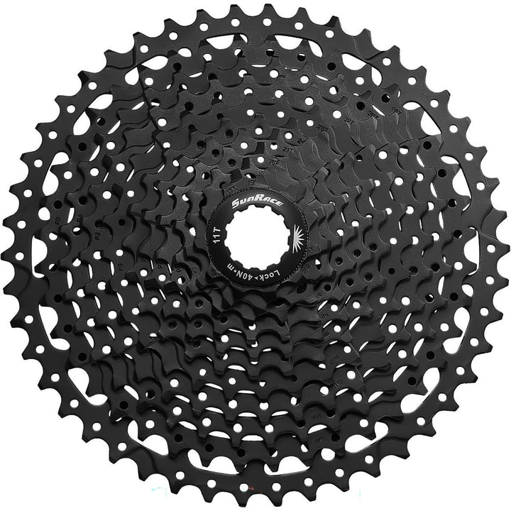 SunRace CSMS8 11-fach MTB Kassette Abstufung 11-46 EAZ Schwarz, Schwarz