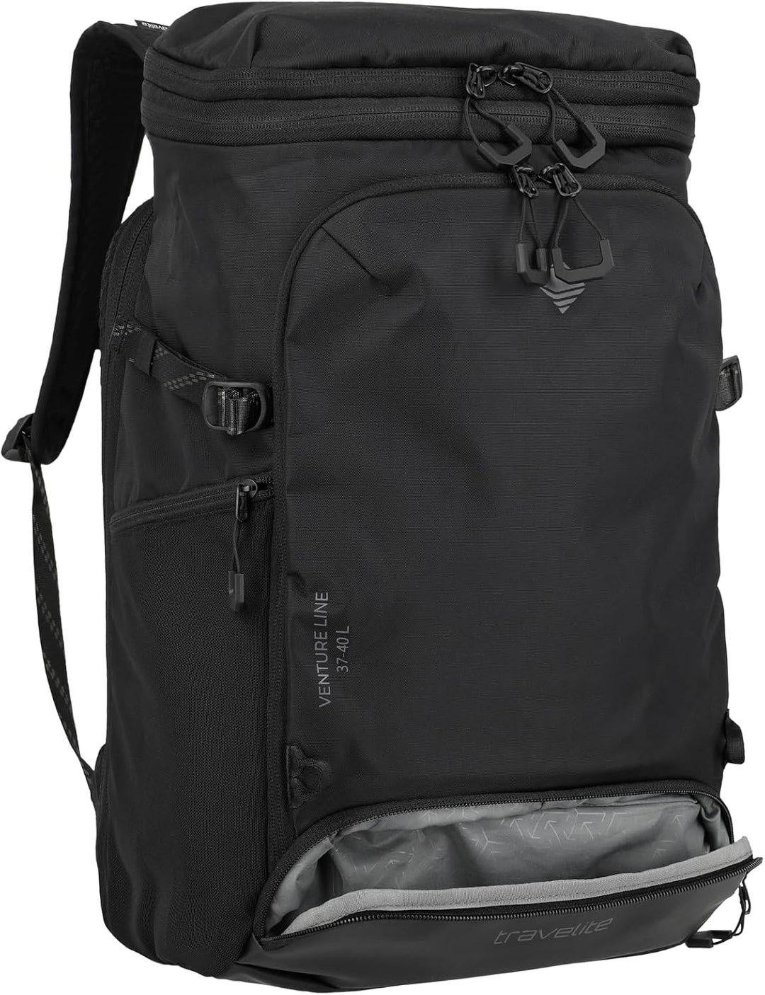 Travelite Rucksack VENTURE LINE XL, 33x53x20 cm, 37 L erweiterbar, robustes Nylon, Laptopfach 15,6 Z