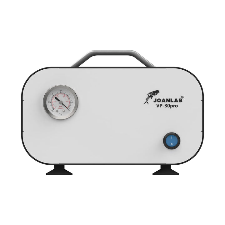 JOANLAB Ölfreie Labor-Vakuumpumpe 30L/min mit Druckregelung für Unter- & Überdruck, 0.085MPa Membran