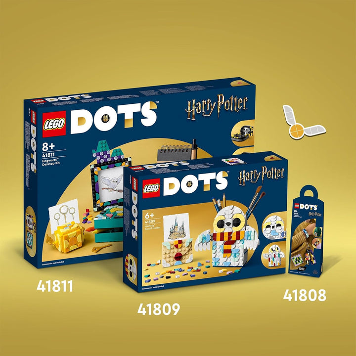 LEGO 41811 DOTS Hogwarts Schreibtisch-Set, DIY Harry Potter Zubehör für die Schule, Bastelset-Deko u