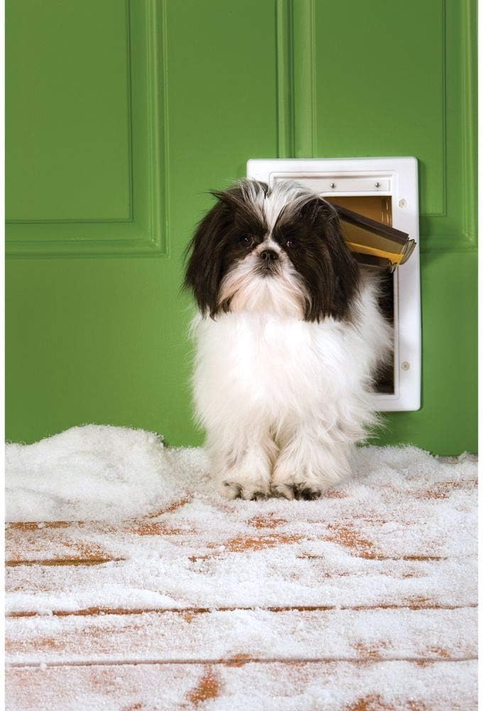 PetSafe Haustierklappe für extremes Wetter, Solider Kunststoffrahmen, Isolierend mit 2 Verschlussopt