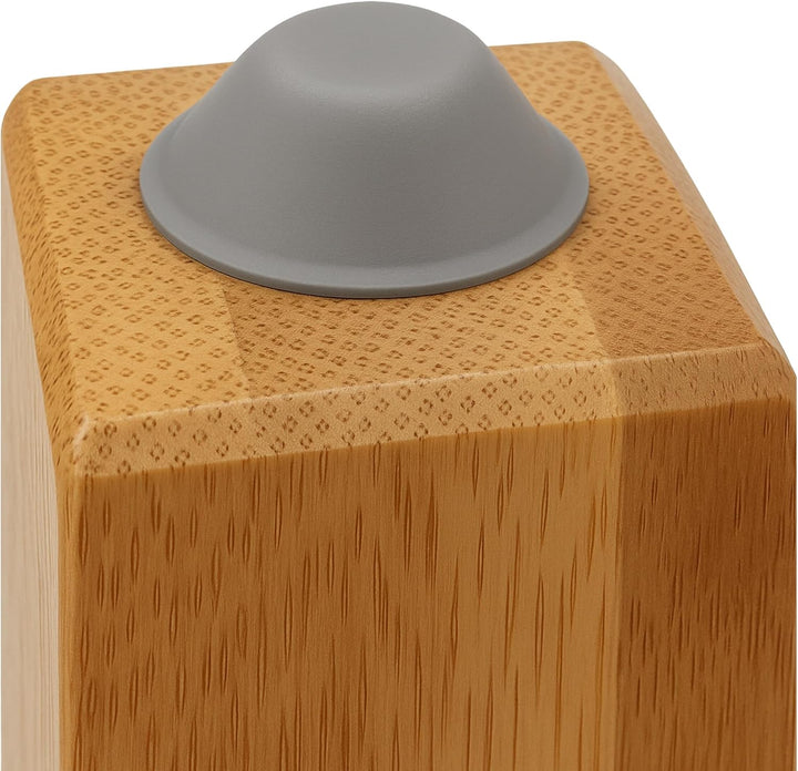 Relaxdays Badhocker Bambus, HxBxT: 45,5 x 48 x 25 cm, Traglast: 150 kg, Antirutsch-Füsse, Sitzhocker