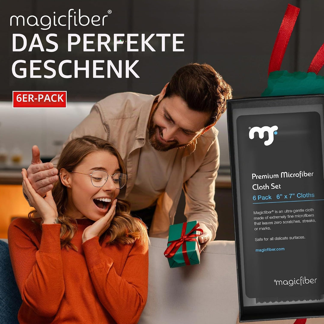 MagicFiber Mikrofaser-Reinigungstücher – für alle LCD-Bildschirme, Tablets, Objektive und andere emp