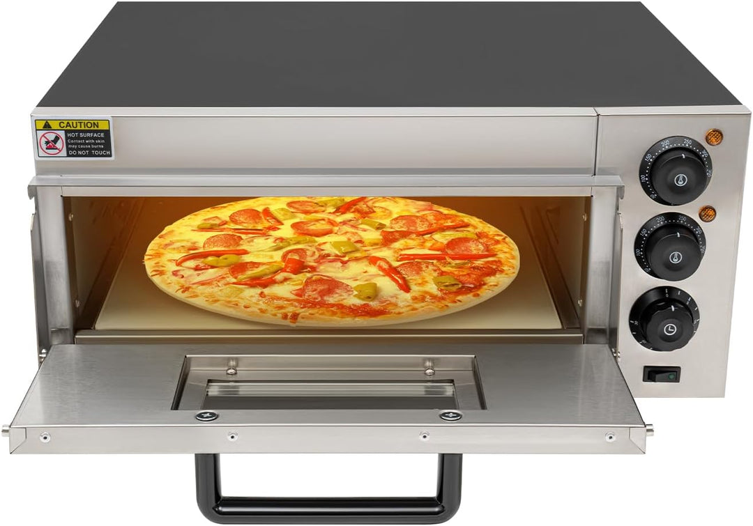Pizzaofen für den Innenbereich, elektrischer 2000W Pizzaofen für die Arbeitsplatte, modernes Design,