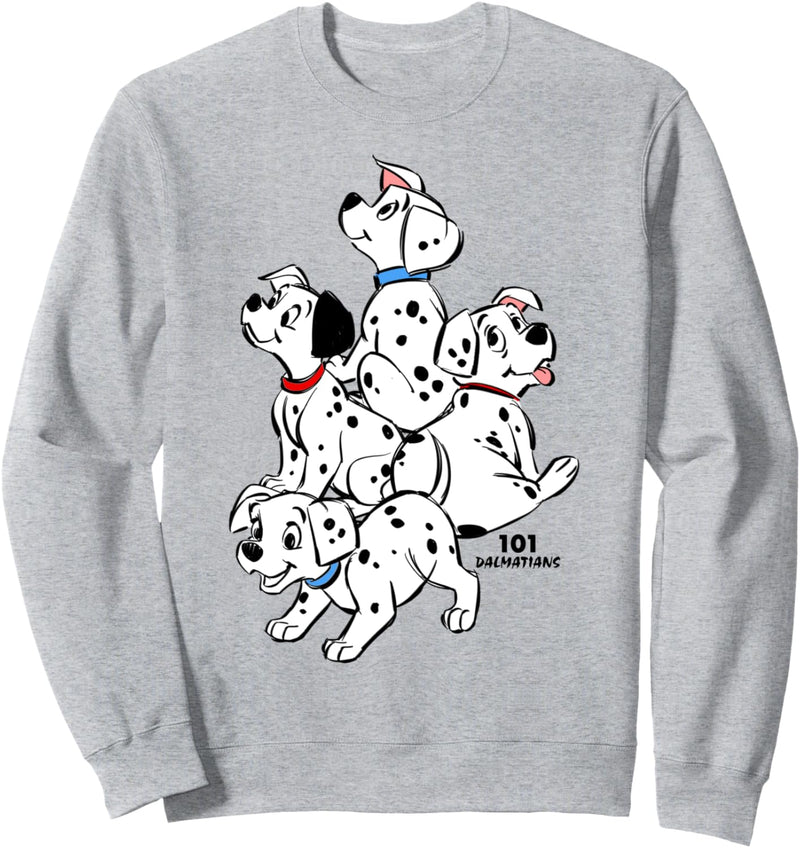 Disney 101 Dalmatians Group Shot Puppies Sweatshirt